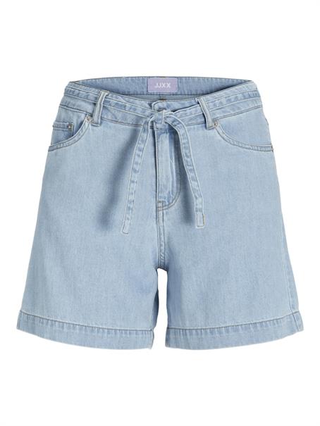 JXSURA MW LINEN BLEND SHORTS DNM light blue denim
