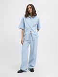 JXSURA WIDE MW LINEN BLEND JEANS DNM light blue denim