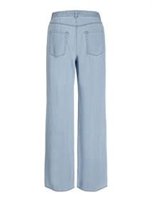 JXSURA WIDE MW LINEN BLEND JEANS DNM light blue denim