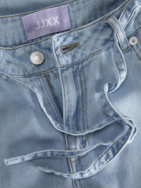 JXSURA WIDE MW LINEN BLEND JEANS DNM light blue denim