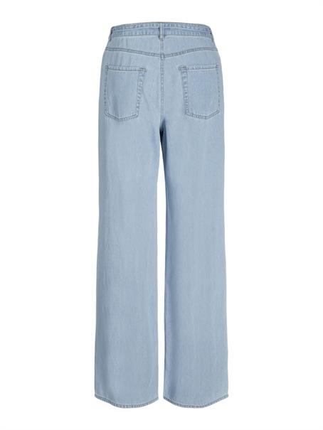 JXSURA WIDE MW LINEN BLEND JEANS DNM light blue denim