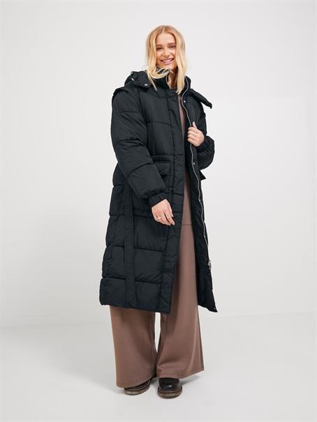 JXSUS LONG PUFFER COAT SN black