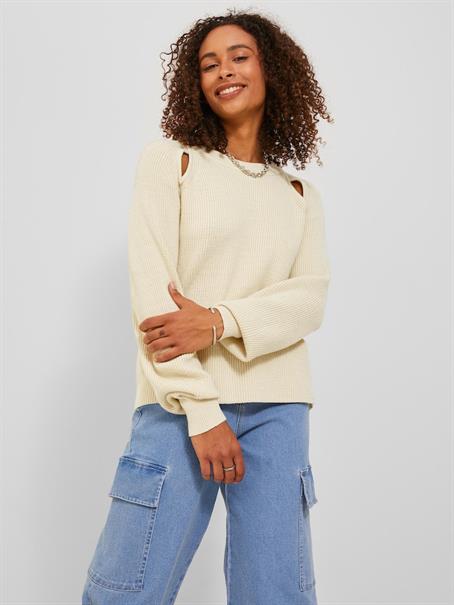 JXTILDE CREW NECK KNIT bone white