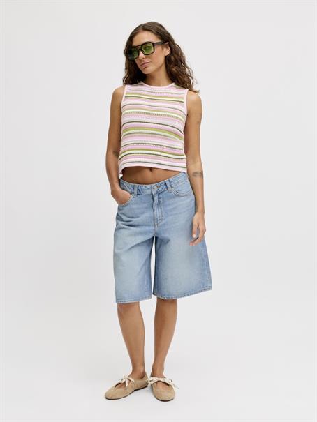 JXTOKYO LONG HW SHORTS DNM LN medium blue denim