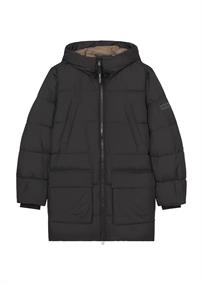 Kapuzen-Daunenjacke regular black