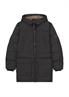 Kapuzen-Daunenjacke regular black