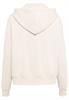 Kapuzen Sweatjacke aus Baumwolle creme