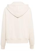 Kapuzen Sweatjacke aus Baumwolle creme