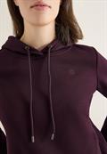 Kapuzen Sweatshirt eggplant red