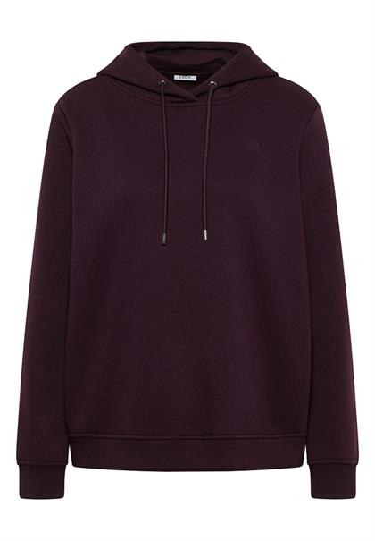 Kapuzen Sweatshirt eggplant red