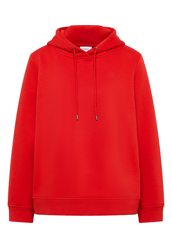 cecil Sweatshirt Kapuzen Embroidery Polyester-Baumwolle Pumkin Orange