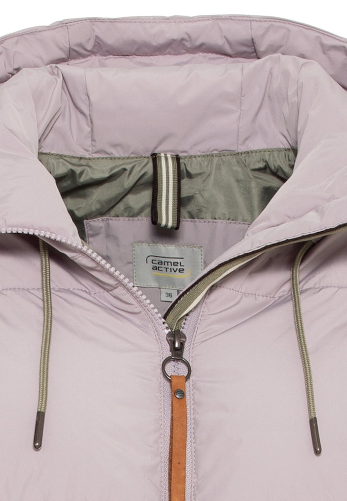 Camel Active Damen Jacke kurz Kapuzenjacke aus recyceltem Polyester light  mauve bequem online kaufen bei
