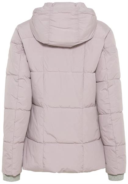 Kapuzenjacke aus recyceltem Polyester light mauve