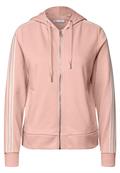 Kapuzenjacke mit Dekotape faded rose