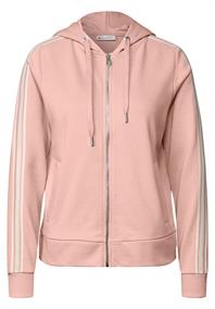 Kapuzenjacke mit Dekotape faded rose