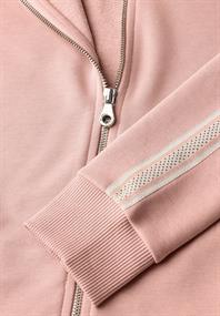 Kapuzenjacke mit Dekotape faded rose