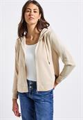 Kapuzenjacke mit Dekotape tusk cream