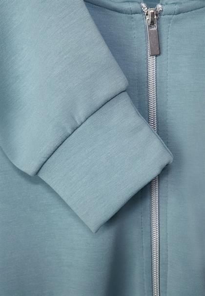 Kapuzenjacke mit Print milky jade blue