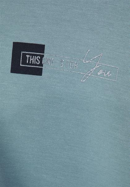 Kapuzenjacke mit Print milky jade blue