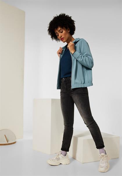 Kapuzenjacke mit Print milky jade blue