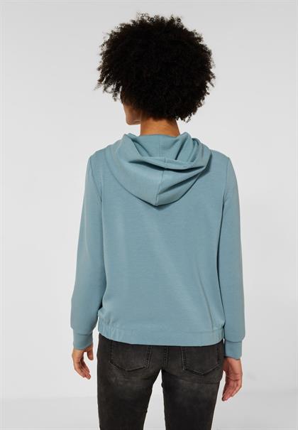Kapuzenjacke mit Print milky jade blue