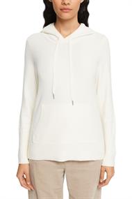 Kapuzenpullover aus Strick off white