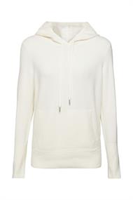 Kapuzenpullover aus Strick off white