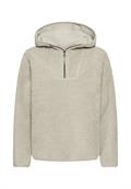 Kapuzenpullover aus Teddyfleece eukalyptus