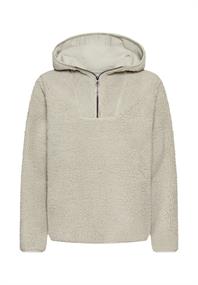 Kapuzenpullover aus Teddyfleece eukalyptus