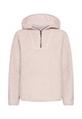Kapuzenpullover aus Teddyfleece mauve pink