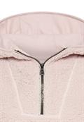 Kapuzenpullover aus Teddyfleece mauve pink