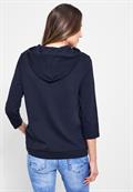 Kapuzenshirt mit Frontprint deep blue