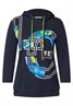 Kapuzenshirt mit Frontprint deep blue