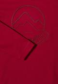 Kapuzenshirt mit Stickerei beaujolais red
