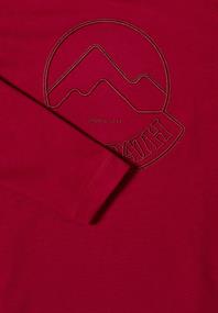 Kapuzenshirt mit Stickerei beaujolais red