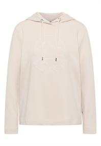 Kapuzenshirt mit Stickerei light greige