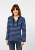 Kapuzenshirt mit Streifen deep blue