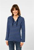Kapuzenshirt mit Streifen deep blue