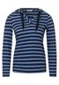 Kapuzenshirt mit Streifen deep blue