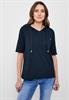 Kapuzenshirt mit Struktur deep blue