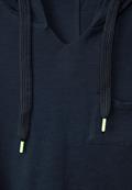 Kapuzenshirt mit Struktur deep blue