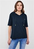 Kapuzenshirt mit Struktur deep blue