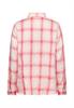 Karierte Bluse mit Knopfleiste pink check