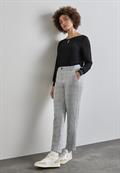 Karierte Chino heather grey mel.