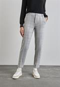 Karierte Chino heather grey mel.