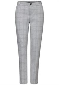 Karierte Chino heather grey mel.
