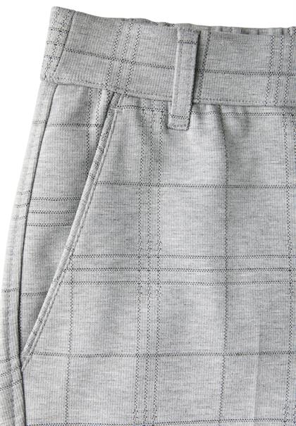 Karierte Chino heather grey mel.