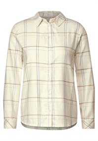 Karierte Hemdbluse birch white