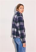 Karierte Jacke fir green