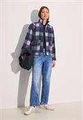 Karierte Jacke fir green